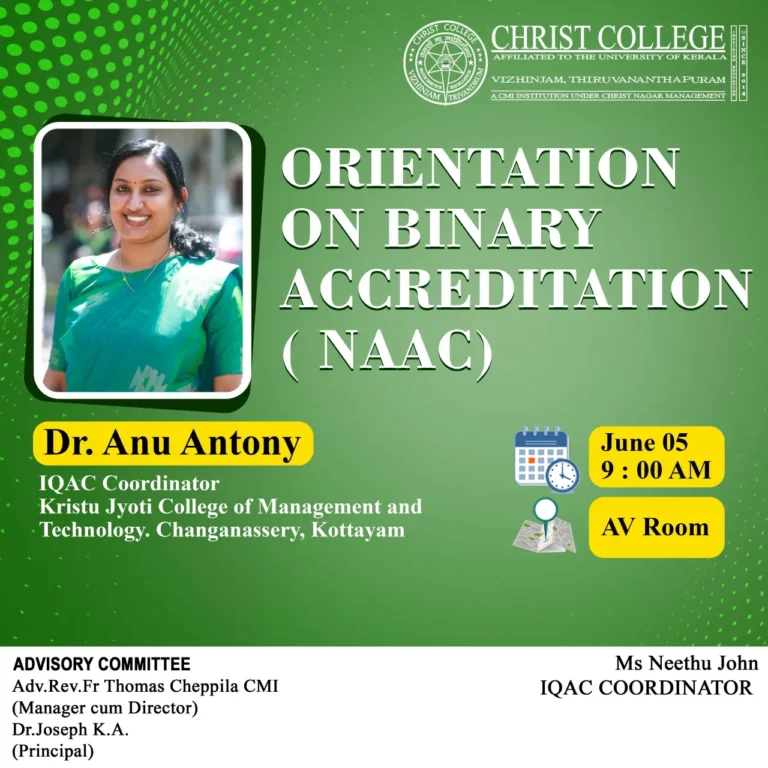 Orientation on Binary Accreditation (NAAC)