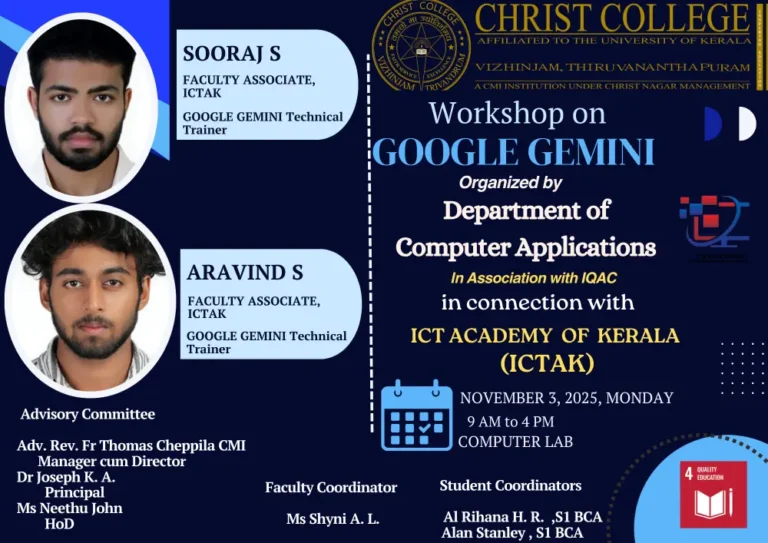 WORKSHOP ON GOOGLE GEMINI