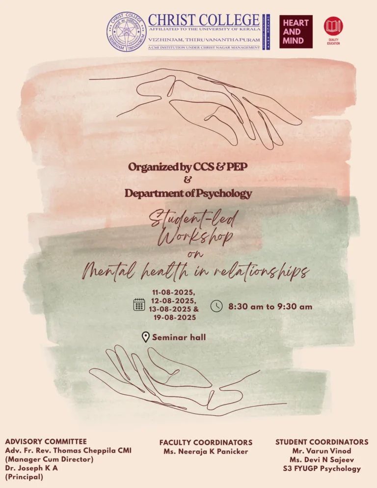 Student-Led Workshop on “Mental Health in Relationships”